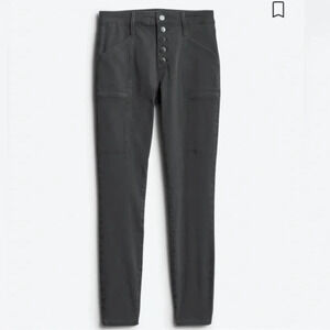 Pistola Hailey High Rise Utility Pants Size 33 Button Fly Dark Wash Skinny